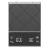 Встроенная зарядка аккумулятора, электронные весы, встроенный автоматический таймер для эспрессо, умные кофейные весы, кухонные весы, 3 кг, 0,1 г