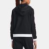Under Armour Hoops Essential Jacket Color Block Waterproof Hooded Jacket Women Jacket Black 1380306-002