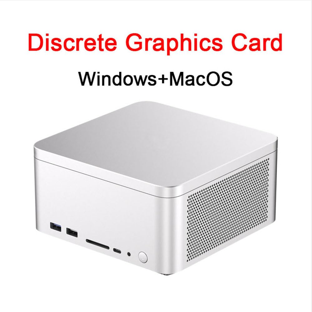 SZBOX Мини ПК Маленький ПК Без ОС DIY Мини Компьютер Корпус из сплава Маленький ПК Графическая карта 6600M DDR5 2280 NVME и поддержка Mac Специализированная игровая консоль HD 5