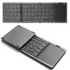 Bluetooth Foldable Wireless Keyboard with 3 Switching Compatible with Windows iOS Bluetooth for English Japanese Instruction Manual Included Touchpad,