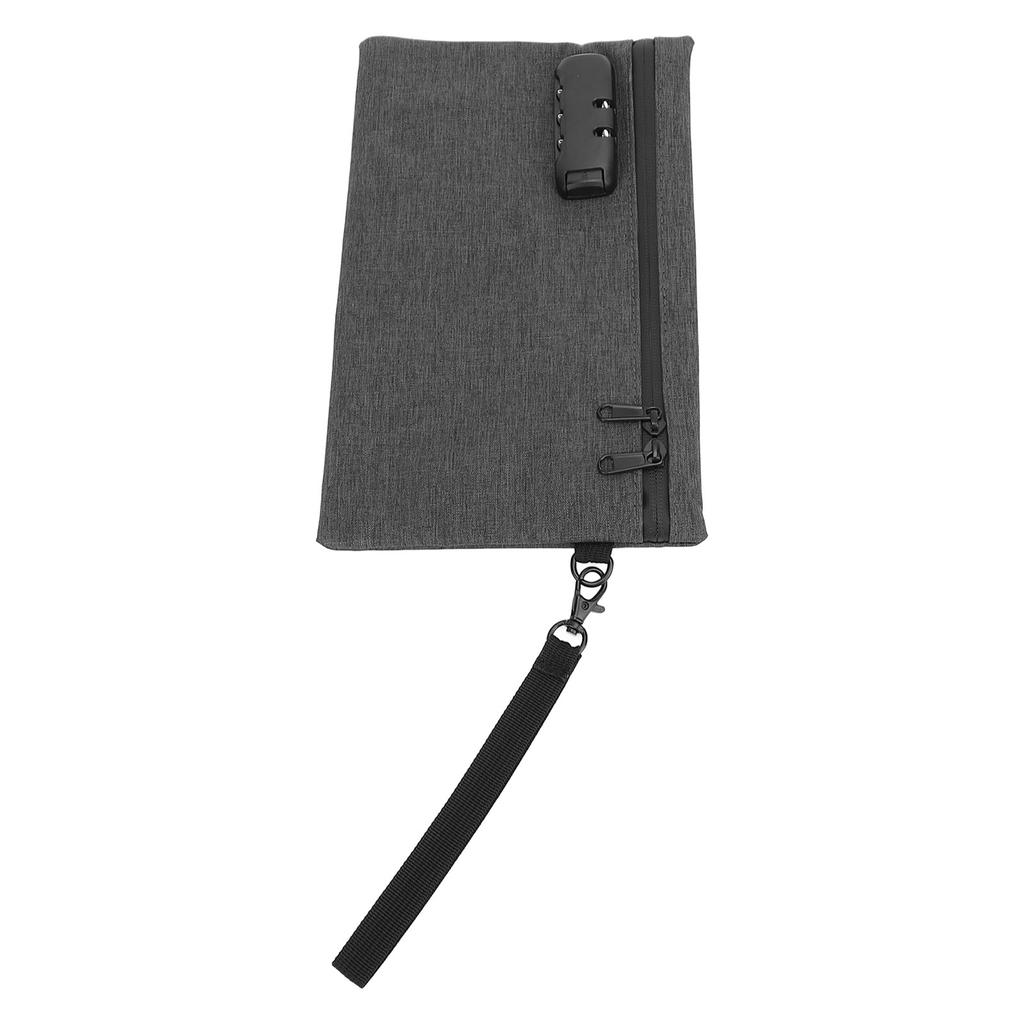 Activated Carbon Smell Proof Bag with Combination Lock Gray Smell Isolation Storage Pouch for Home