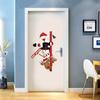 Creative Santa Entrance Decoration Welcome Door Stickers  Wall Stickers