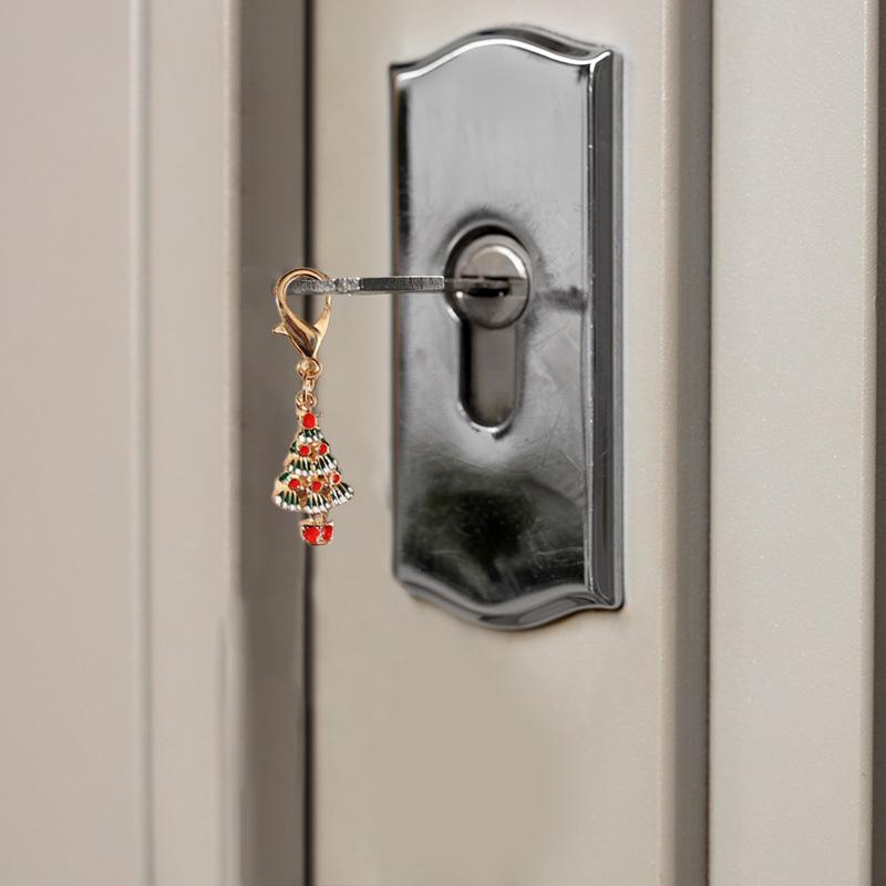 1 шт. Эмалированная декоративная клипса для рюкзака для ключей, для вечеринки, из сплава, подвески для сумки, рождественский брелок, подарки, кошелек для хранения, эстетика