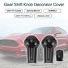 TUCKBOLD Декоративная накладка на ручку переключения передач для console Ford Mustang Наклейка на внутреннюю отделку Стайлинг Декор Углеродное волокно Черный с клейкой основой