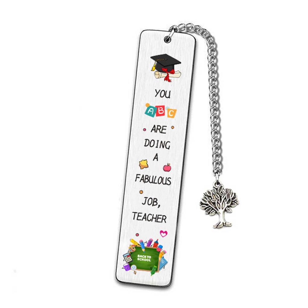 Рождественские подарки учителю, закладки для учителей с подвесками, возвращение в школу, окончание года, выход на пенсию, день рождения