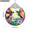 2D плоская 1 шт. Колибри Акриловый Орнамент Весенний Ловец Солнца, Идеальное Весеннее Украшение, Украшение для Сада, Брелок для Автомобиля/Рюкзака