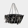 Punk Pleated Dumplings Underarm Bag Multi-zipper Head Decorative Ladies Shoulder Bag Babes Tote