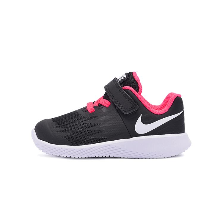 Nike Star Runner Slip Resistant Cushioning Low top Toddler Shoes Black Pink Infant And Toddler 907256-001