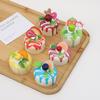 Creative Fruit Cake Model Refrigerator Magnet and European Mousse Cake Display Ornament