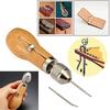 1pc New Leather Craft Tool Stitching Sewing Awl With Waxed Thread And Needles