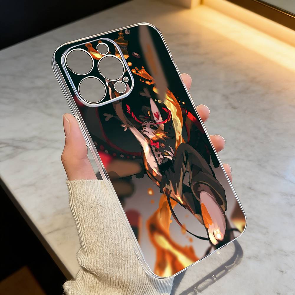 Чехол для телефона Hazbin Hotel Husk для iPhone 17 16 15 14 13 12 11 Mini Pro Max Plus Прозрачный чехол