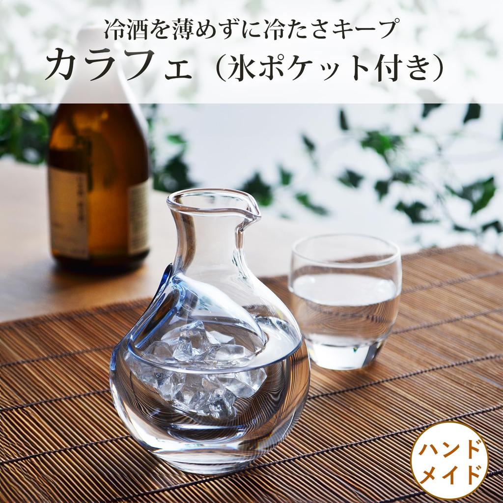 Toyo Sasaki Glass Бутылка для саке 180 мл Ручная работа Декантер Сделано в Японии 61058CV