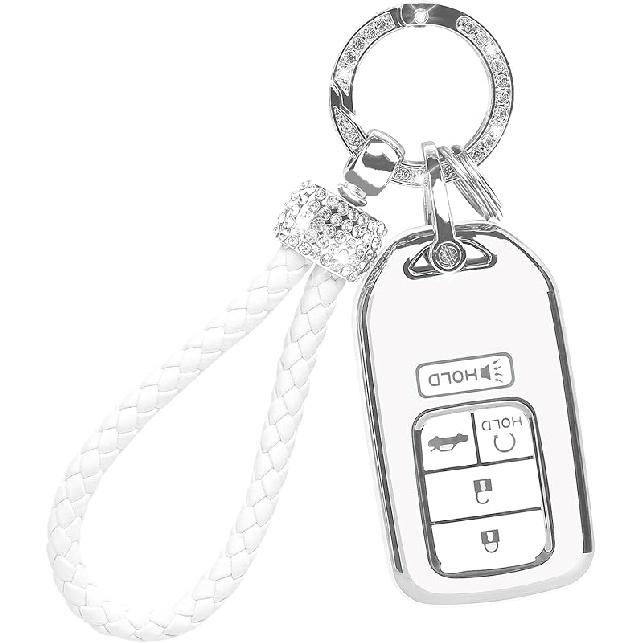 Чехол для брелока с блестящим ремешком, чехол для брелока. Защита автомобильных ключей, совместимая с Lexus RX IS ES GS LS NX RS GX LX RC LC. Держатель для смарт-ключа из мягкого ТПУ 2 3