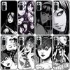 Anime Junji Ito Tees Horror Silicone Phone Case For Xiaomi Redmi Note 11 10 9 8 Pro 11T 10T 10S 9S 8T 9 9A 9C 9T Black Cover