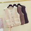 2023 Women's Korean-Style Imitation Lambskin Vest - New Autumn/Winter All-Match Waistcoat