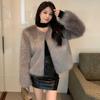 Autumn and Winter Imitation Fox Hair Furry Young Short Coat Fashion Slim Fur Coat Women