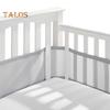 2 Pcs Mesh Crib Liner Breathable Crib Liner with Straps Baby-Safe Crib Liner for Baby Safety Covers 4 or 3 Sides Full-Size Baby Bed