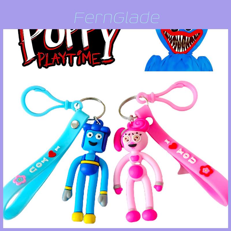 Poppy Playtime Трехмерный парный брелок Стильный и прочный силиконовый кулон