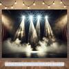 2D Smoky Dramatic Stage Backdrop Photography Background Banner