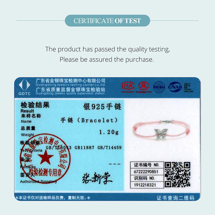 WOSTU Стерлингового Серебра 925 пробы, милые розовые браслеты с подвесками в виде бабочки для женщин, полые насекомые, циркон, звено цепи для девочек, украшения на день рождения