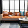 Скандинавская подушка для дивана Four Seasons, универсальный кожаный чехол для дивана с рисунком «гусиные лапки», простая подушка, спинка, чехол для полотенца, ткань, нескользящая, устойчивая к пятнам