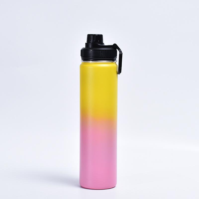 Gradual Spray Painting Sports Cup 304 Stainless Steel Super-capacity Space Pot Insulation Portable Cup