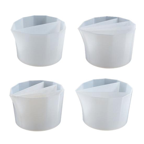 Многоканальная разделительная чаша для заливки красок, многоразовая чаша для смешивания смол, силиконовая разделительная чаша для жидких художественных работ, акриловых красок, эпоксидной смолы, аксессуаров для рисования.