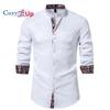 Cozy Up Mens Muscle Fit Dress Shirts Wrinkle Free Long Sleeve Casual Button Down Shirts