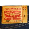 Levi's Мужские джинсы 501 с пуговицами, прямой крой, одна стирка, цвет Rinse Indigo, талия 32, длина 32