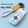 TXF4 Golden TPU Car Key Case Cover For Mercedes Benz E S G Class GLC CLE CLA GLB GLS W177 W205 W213 W222 X167 AMG E200 E260 Shell Fob