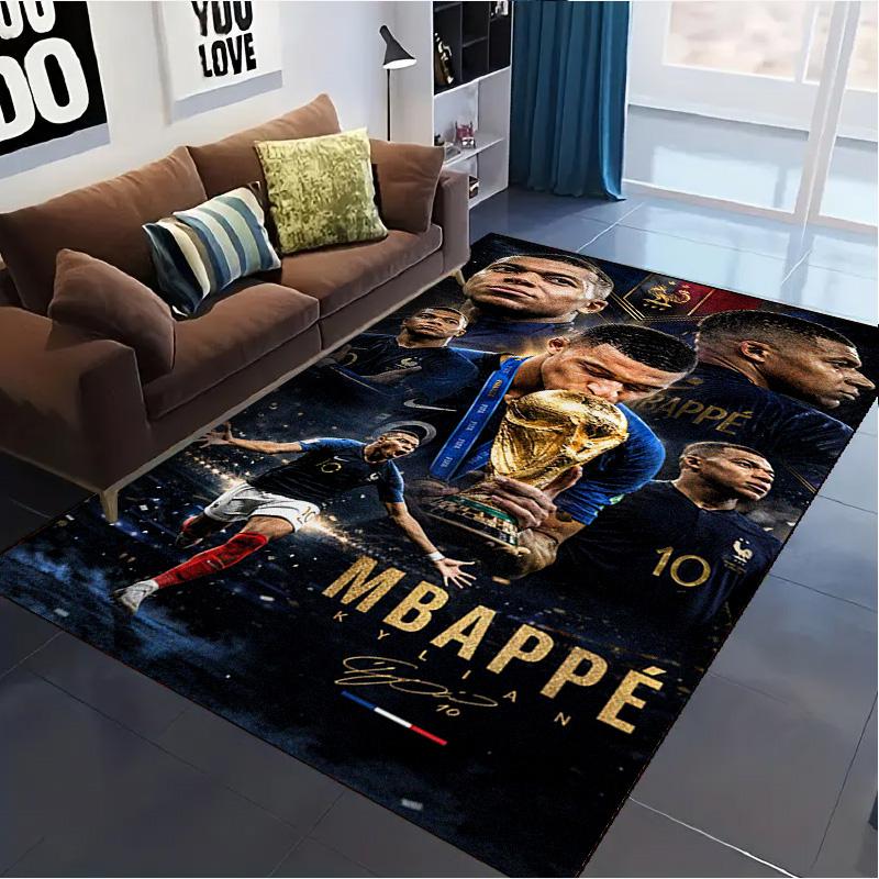 Ковер Mbappé для гостиной, спальни, дома, украшение для дивана, нескользящий коврик для игр детей