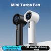 Регулируемый ручной вентилятор 100 скоростей ветра Охлаждающий вентилятор Новый мини-турбовентилятор Кемпинг