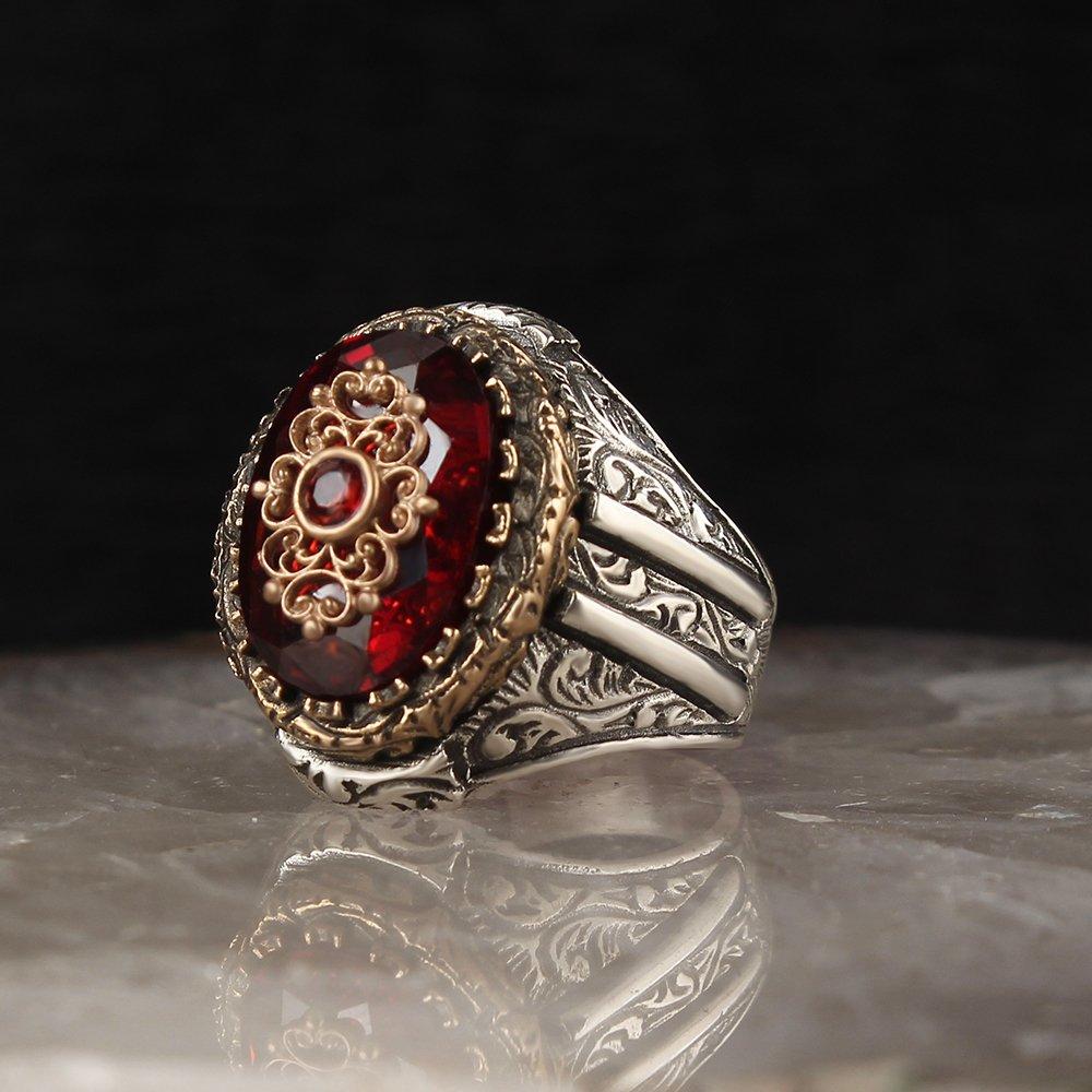 Калем Ишчиликли Циркон Ташли Гюмюш Эркек Юзюк