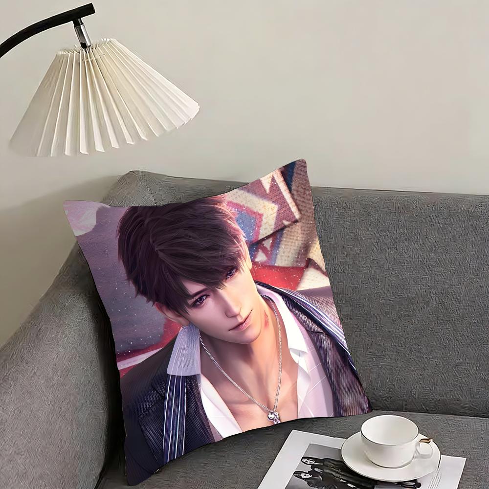 Love And Deepspace Caleb Cushion Cover Pillowcase Ultra Soft Skin Friendly Fabric Cloud Like Comfort Concealed Zipper