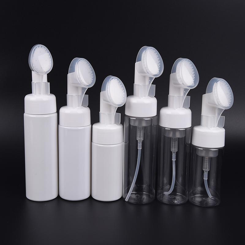 1Pc Foaming Bottle Froth Pump Soap Mousses Liquid With Cleansing Brush