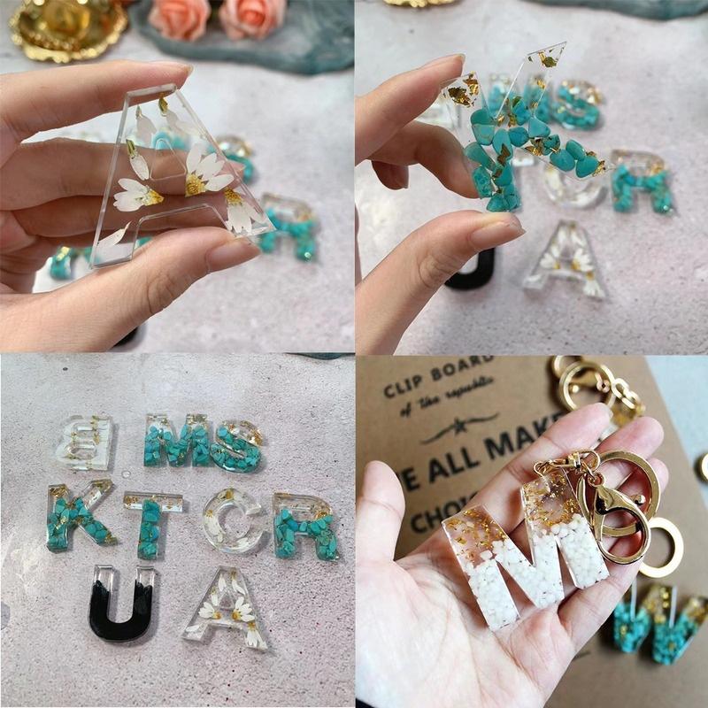1 шт., формы для эпоксидной смолы с английским алфавитом, смешанный стиль, силиконовые формы для литья для изготовления ювелирных изделий своими руками, фурнитура, аксессуары, аксессуары