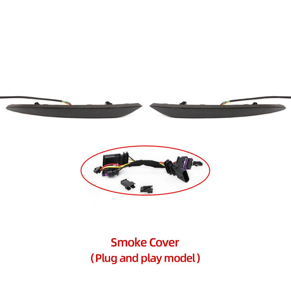 For Tesla Model 3 2016-2023 Model Y 2017-2023 Rear Fog Lamp Brake Light Dynamic Turn Signal Reflector LED Bumper Light