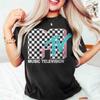 Женские футболки с графическим логотипом MTV в неоновом клетчатом distressed дизайне Ретро 80-х 90-х MTV Семейные футболки MTV Топы для именинницы в винтажном стиле MTV