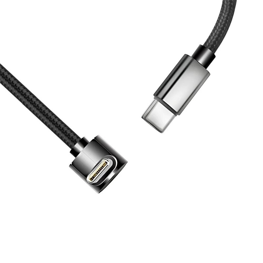 Кабель USB C — USB C 60 Вт, Г-образный под 90 градусов, для быстрой зарядки телефона, Data Cord для iPhone Samsung Xiaomi Huawei Type C, Быстрый провод