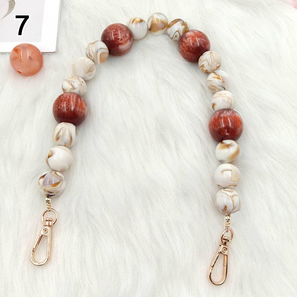 DIY Retro Handbag Chain Colorful Replaceable Bags Belt Resin Extension Bead Chain Phone Case Accessories