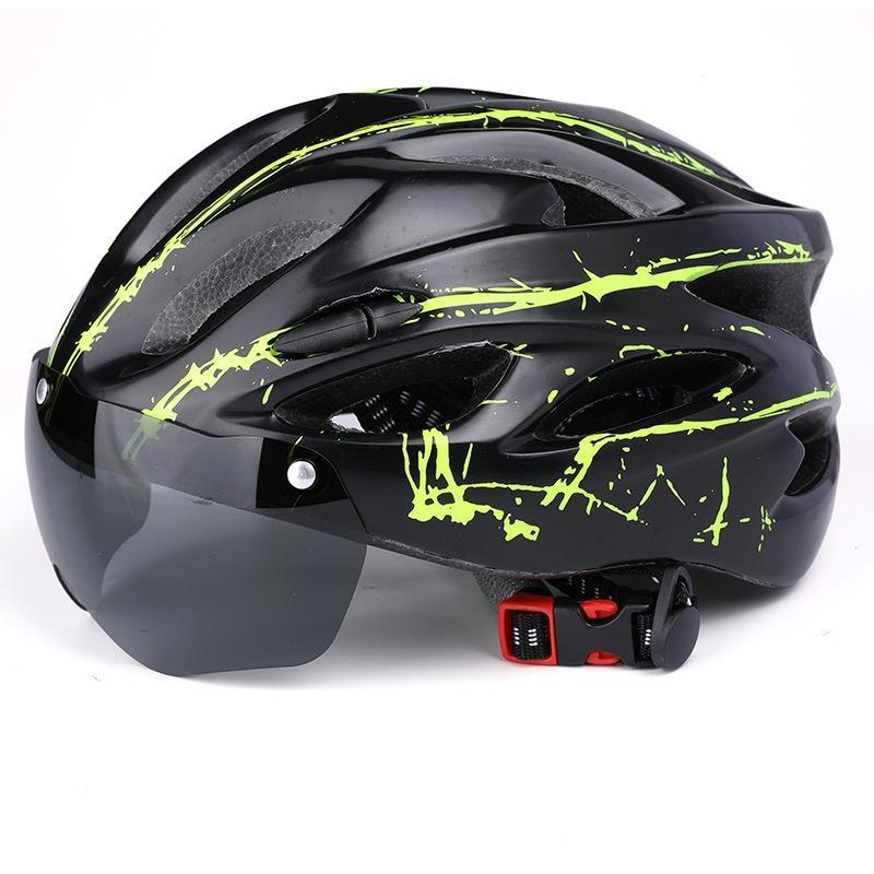 Новый велосипедный шлем с защитой от столкновений, спортивный велосипедный шлем с задним фонарем, портативный, легкий, сверхлегкий, регулируемый шлем для взрослых