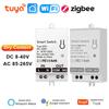 Tuya Умный модуль переключателя Zigbee WiFi с сухим контактом Умный дом DIY Автоматический выключатель Реле Постоянный ток 8-40 В Переменный ток 85-265 В Работает с Alexa Google Home