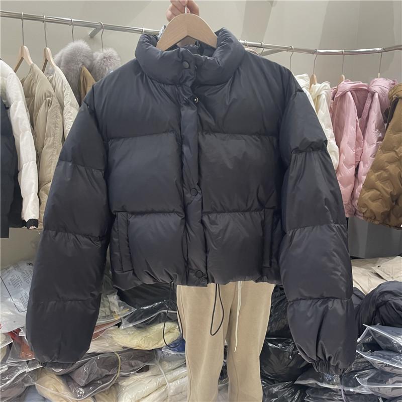FASHION down jacket women's short 2024 winter new thickened loose small white duck down stand-up collar bread jacket trendy Clothes