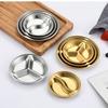 Gold Silver Sauce Plate Stainless Steel Seasoning Tray High Quality Sauce Dishes  Resturant