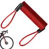 Disc Lock Cable,Motorcycle Reminder Spring Cable | Helmet Motorcycle Divacano Lock Anti Theft Spring