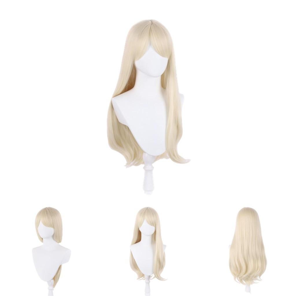 Leftleft Barbie Cosplay Wig Long High Temperature Fiber Hair For Any Face Shape