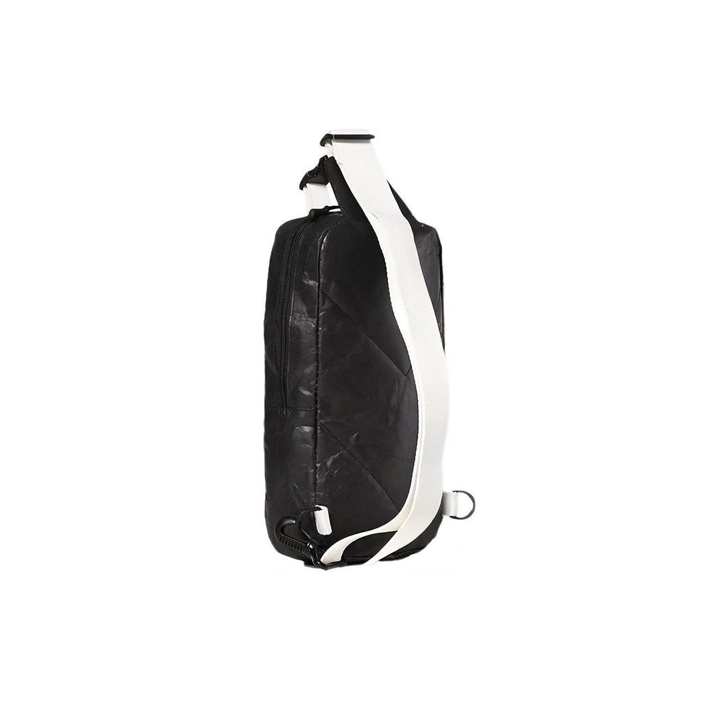 Li Ning New Paris Fashion Week Runway Series Casual Polyethylene Sports Shoulder Crossbody Chest Bag Unisex Bags Black ABDN192-2