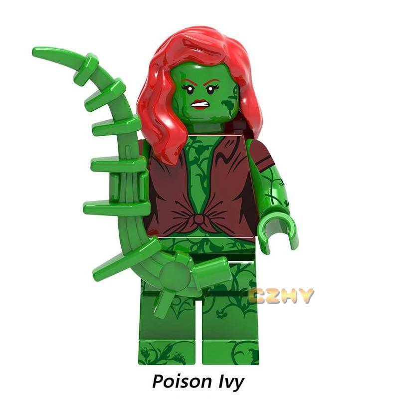 DC Comics Мини-фигурка Бэтмен Минифигурки Джокер Пугало Пингвин Кирпичики Игрушки X0227