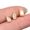 14K Gold Filled White Zircon Rectangular/Drop/Oval Pendant Geometric Earrings Necklace Bracelet Accessories