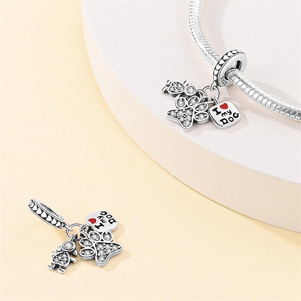 Подарок на День матери Бисерные украшения Кошка и собака DIY Подвеска Аксессуары Браслет